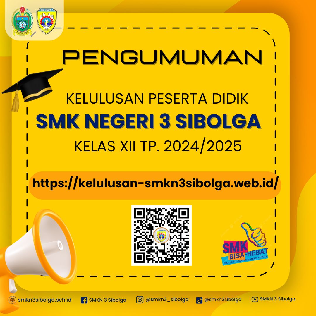 Pengumuman Kelulusan Online Peserta Didik Kelas XII TP. 2024/2025 Pengumuman Kelulusan Online Peserta Didik Kelas XII TP. 2024/2025